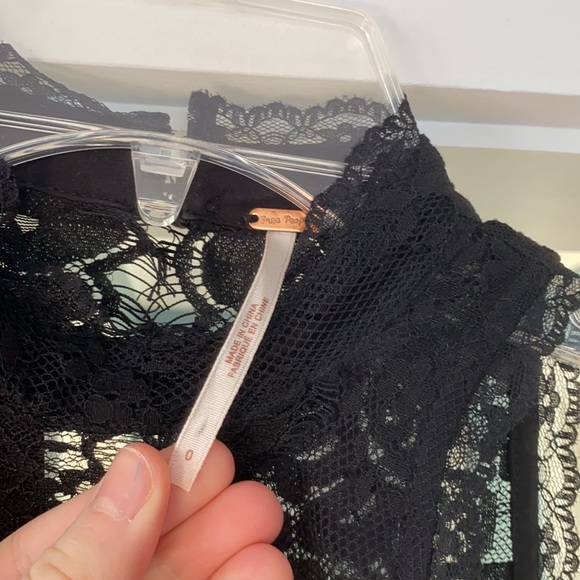 Black Free People Lacy Dress - Picture 2 of 4